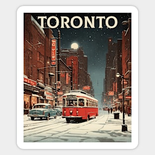 Toronto Canada Vintage Poster Tourism 2 Sticker